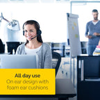 Jabra Evolve 20SE USB-A Wired On-Ear Headset with Microphone and Media Controls