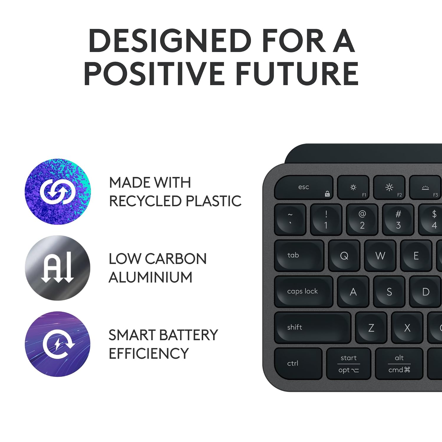 Logitech Master Series MX Keys S Advanced Wireless Illuminated Keyboard - Graphite