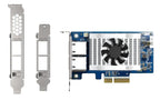 Computer graphics card with a fan on a white background