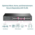TP-Link TL-SG1024DE 24 Port Gigabit Ethernet Easy Smart Unmanaged Plus Switch