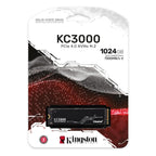 Kingston KC3000 1TB M.2 2280 PCIe4.0 NVMe Gen4 3D NAND Internal Solid State Drive - Black