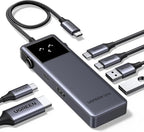UGREEN Uno 6-in-1 USB-C Hub 10Gbps 2 USB-C 2 USB-A Data Port PD 4K 60Hz HDMI MacBook Pro Air iPad Surface XPS (35998)