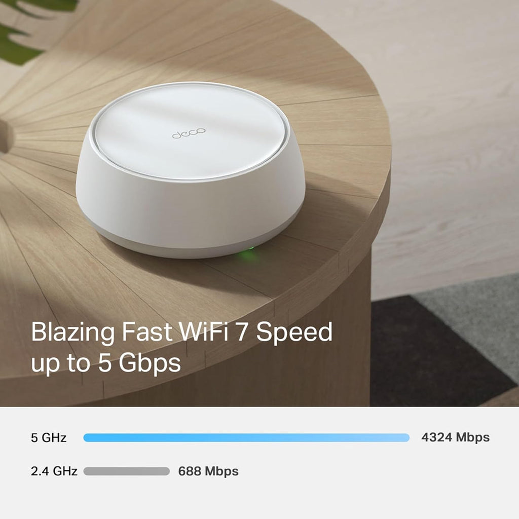 TP-Link BE5000 Deco BE25 Dual-Band Whole Home Mesh WiFi 7 System - 1 Pack