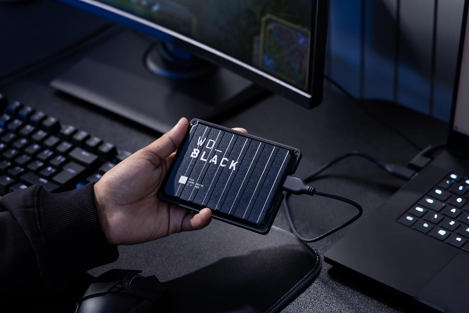 Western Digital WD Black P10 Game Drive 4TB USB-C External Hard Drive - Black