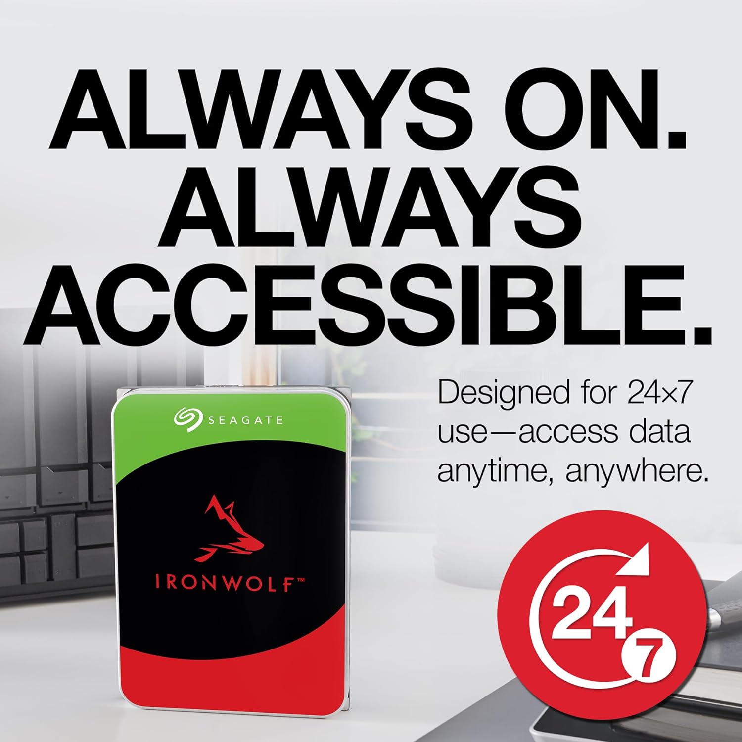 Seagate IronWolf 4TB NAS 3.5" SATA 6Gb/s 5400RPM Desktop Internal Hard Disk Drive