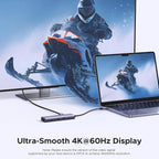 UGREEN 7-in-1 Multi-Functional Adapter 4K 60Hz HDMI Gigabit Ethernet 2 USB 3.0 100W PD SD/TF MacBook Dell Surface (60515)