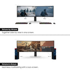 Samsung Odyssey G9 49" 240Hz 1440p Dual QHD OLED Panel HDR10 Ultrawide Curved Gaming Monitor with Speakers - Silver