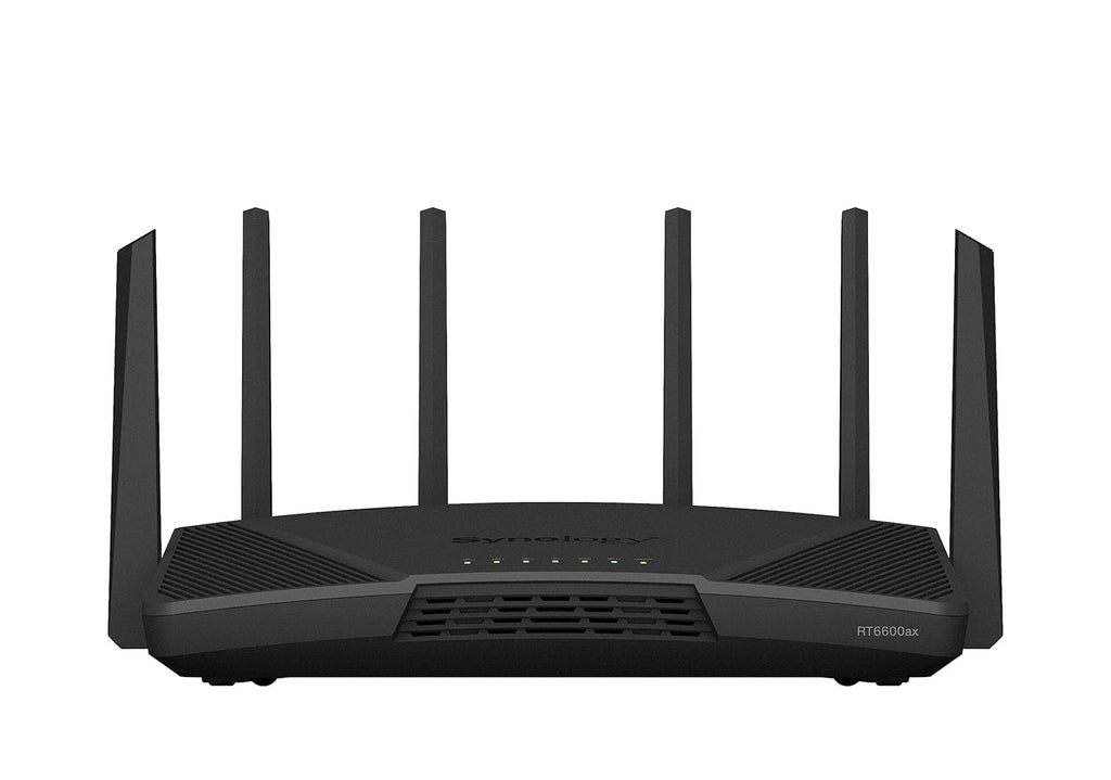Synology RT6600AX Tri-Band 160MHz 2.5Gbps Quad-core 1.8 GHz Wi-Fi 6 Router - Black