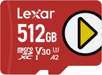 Lexar Play PRO microSD Express Card, UHS-I, C10, U3, V30, Full HD, 4K, Up to 900/600 MB/s Memory Card, Compatible w/Nintendo-Switch 2, ASUS ROG Ally, Steam Deck, Gaming (LMSXPS0256G-BNNNU)