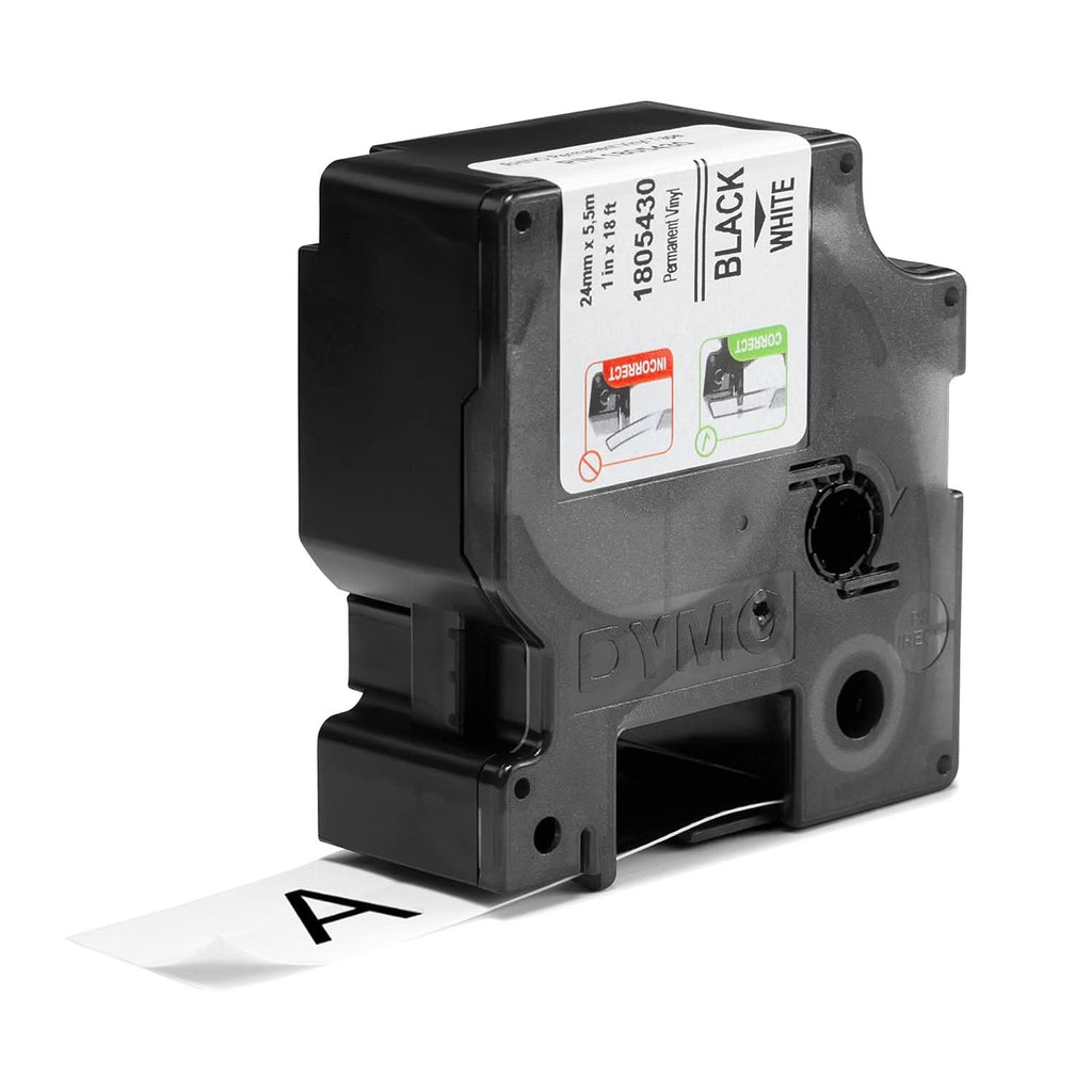 DYMO RHINO IND 24 MM VINYL TAPE WHITE