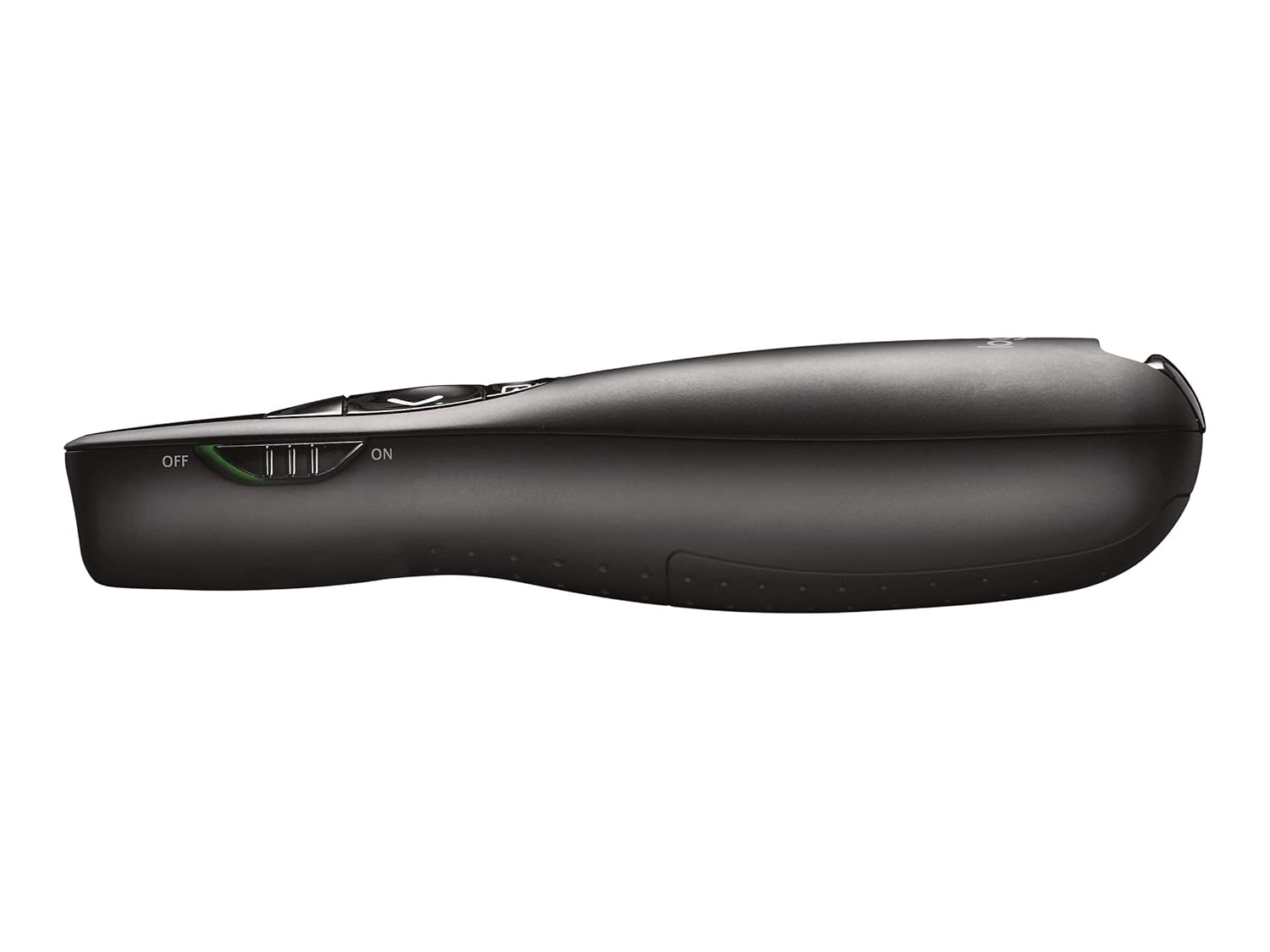 Black hair straightener on a white background
