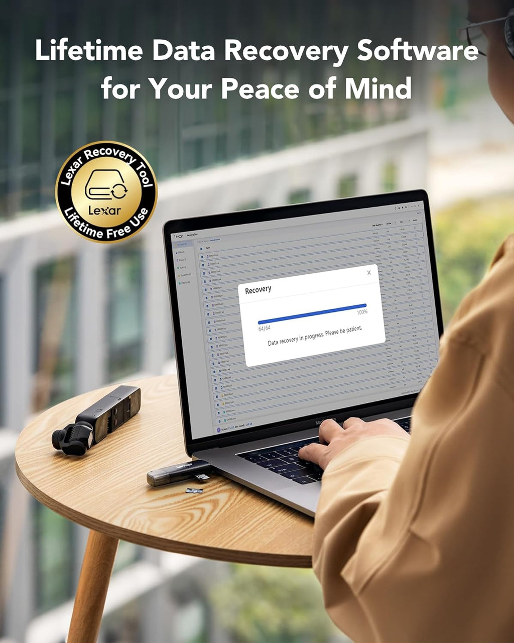 Lexar Silver PlusMicro SD Card, Microsdxc TF Card up to 205MB/s Reading, 100MB/s Write Micro SD+ Memory Card Adapter, A2, U3, Class 10, V30, Full HD and 4K UHD Video