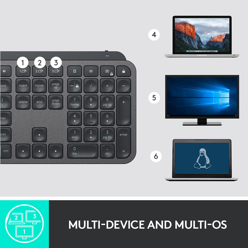 Logitech MX Keys for Business Wireless Multimedia Keyboard