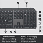Logitech MX Keys for Business Wireless Multimedia Keyboard