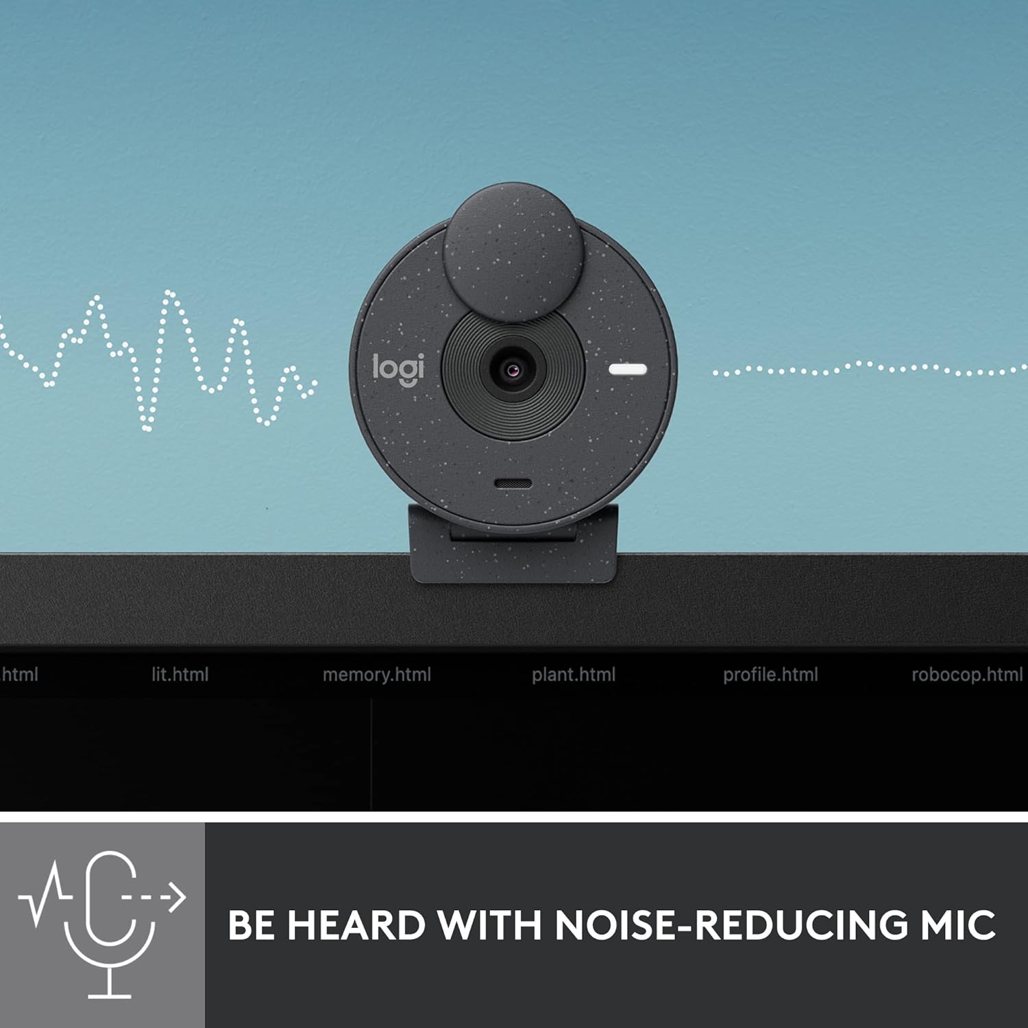 Logitech BRIO 300 USB-C 1080p FHD Webcam with Noise Reducing Mic - Graphite