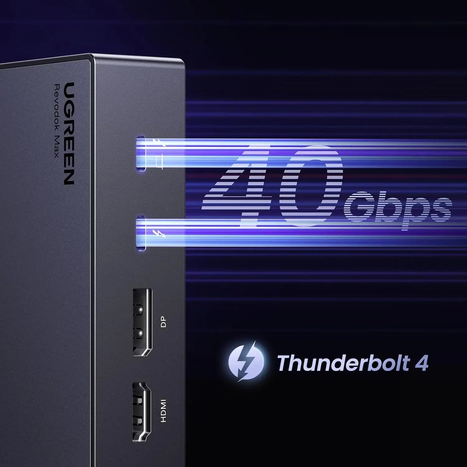 UGREEN Revodok Max 313 Thunderbolt 4 Dock 13-in-1 40Gbps Triple 4K 60Hz 8K HDMI 2.1 DP 1.4 Ethernet 60W PD MacBook (25085)