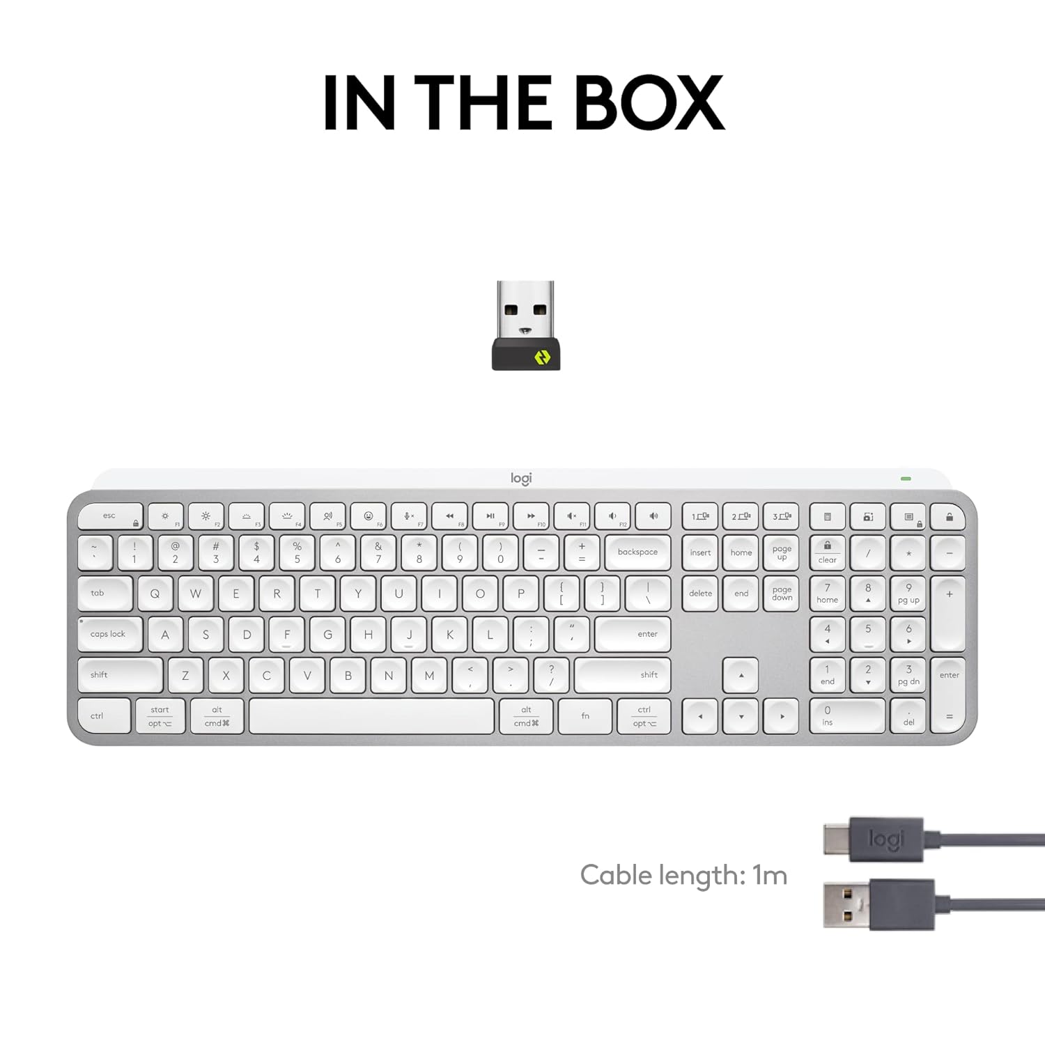 Logitech Master Series MX Keys S Advanced Wireless Illuminated Keyboard - Pale Gray