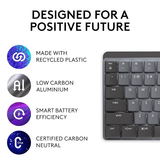 Logitech MX Mechanical Wireless Illuminated Performance Bluetooth Keyboard