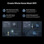 TP-Link BE6500 Archer BE400 Dual-Band Whole Home EasyMesh Wi-Fi 7 Router
