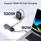 UGREEN Uno 6-in-1 USB-C Hub 10Gbps 2 USB-C 2 USB-A Data Port PD 4K 60Hz HDMI MacBook Pro Air iPad Surface XPS (35998)
