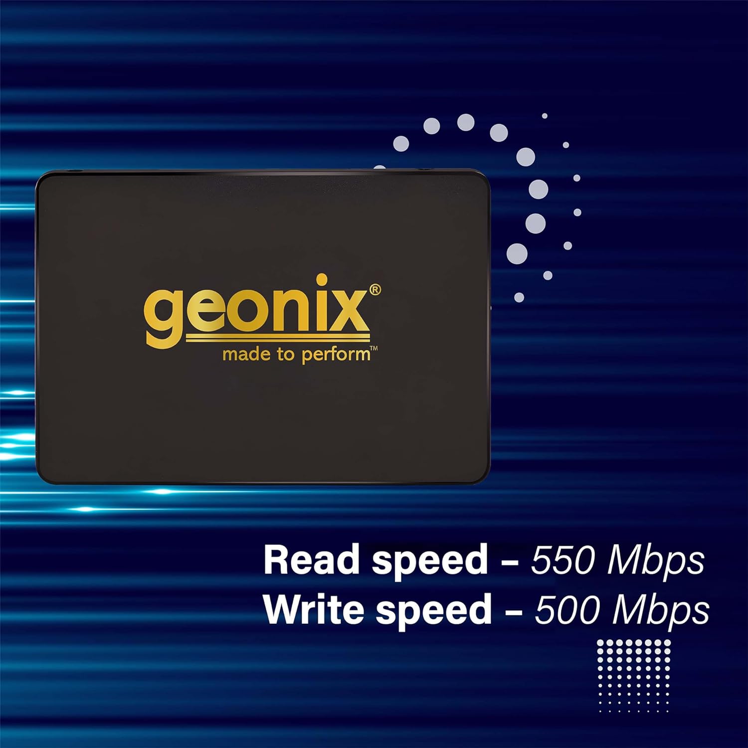 GEONIX SSD 2.5" SATA 1TB Supersonic Gold Edition Internal Solid State Drive