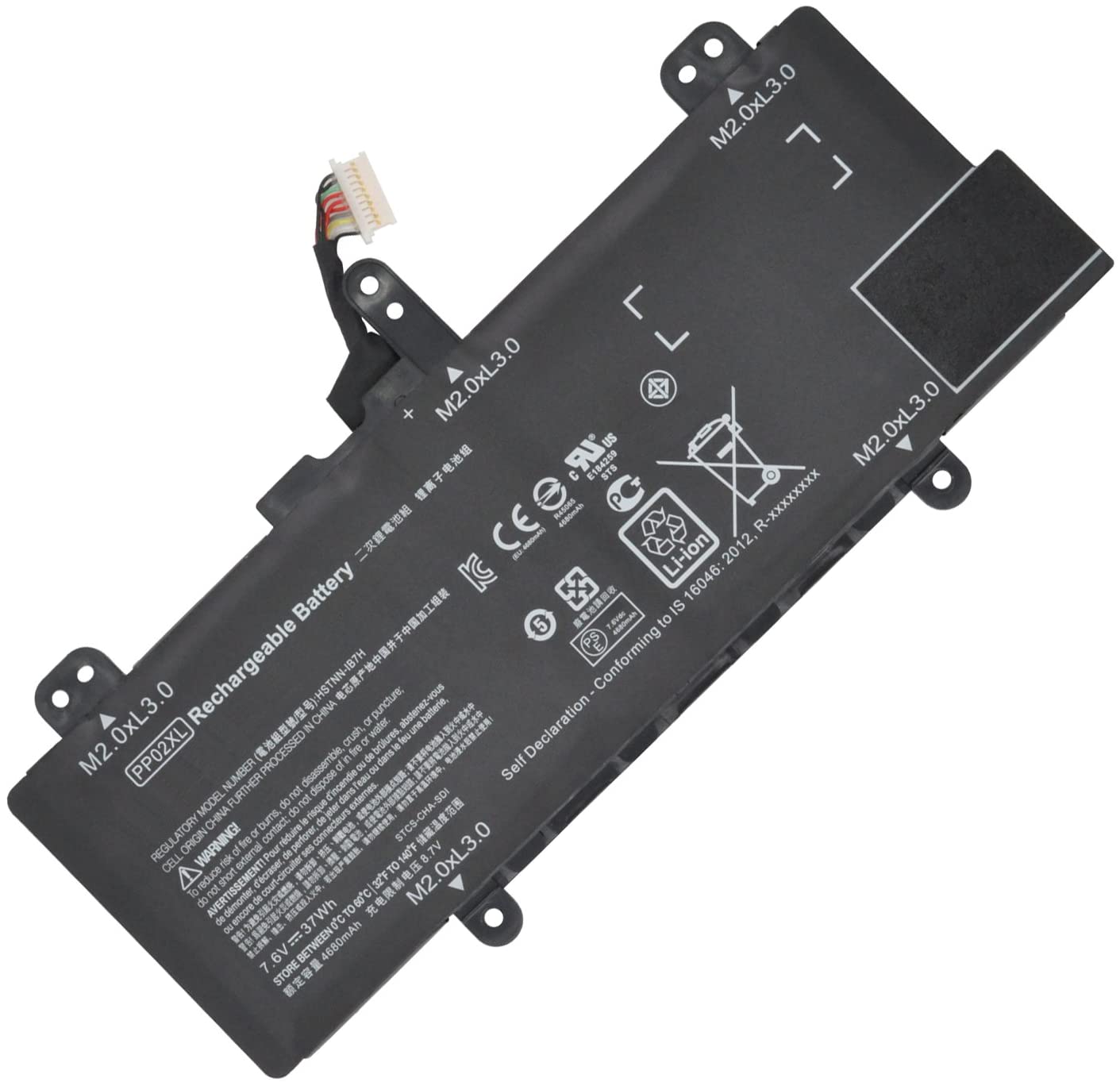 HP PP02XL Original OEM 37Wh 4680mAh 7.6V Laptop Battery