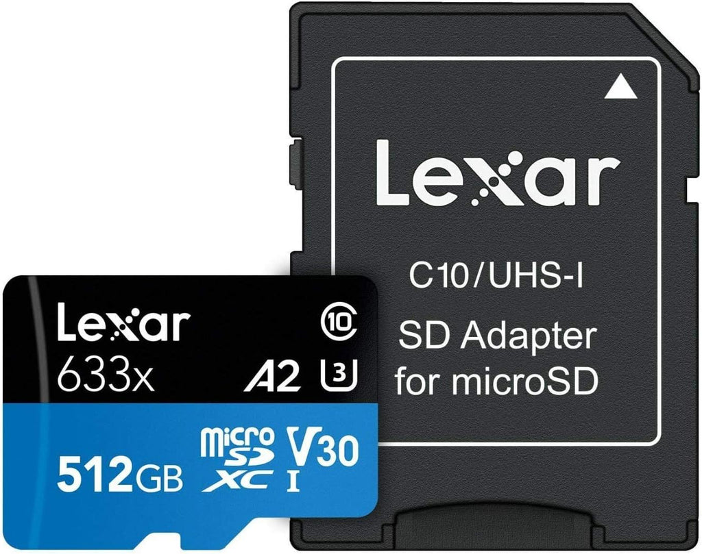 Lexar High-Performance 633x 32GB microSDHC UHS-I Card w/ SD Adapter, Up To 100MB/s Read, for Smartphones, Tablets, and Action Cameras