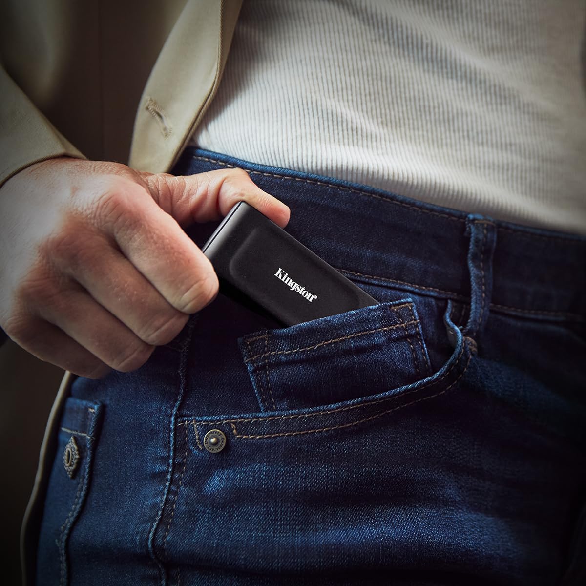 Kingston XS1000 2TB 2.5" USB 3.2 Gen 2 External Solid State Drive - Black