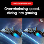 LG UltraGear 32GS60QC 32" 180Hz 1440p QHD HDR10 VA Panel 1ms Curved Gaming Monitor