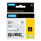 DYMO RHINO IND 9 MM VINYL TAPE WHITE