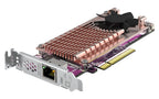 Computer graphics card with cooling system on a white background