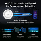 TP-Link BE33000 Deco BE95 Quad-Band Whole Home Mesh WiFi 7 System - 2 Pack