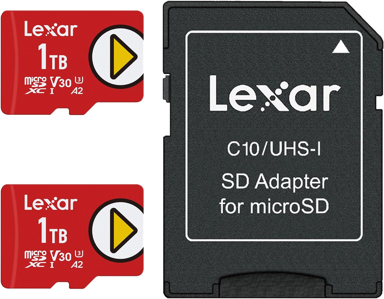 Lexar 512GB PLAY micro SD Card, UHS-I, C10, U3, V30, A2, Full HD, 4K, Up to 205/140 MB/s microSDXC Memory Card, Expanded Storage for Nintendo-Switch 1, Gaming, Smartphones, Tablets (LMSPLAY512G-BNSNU)