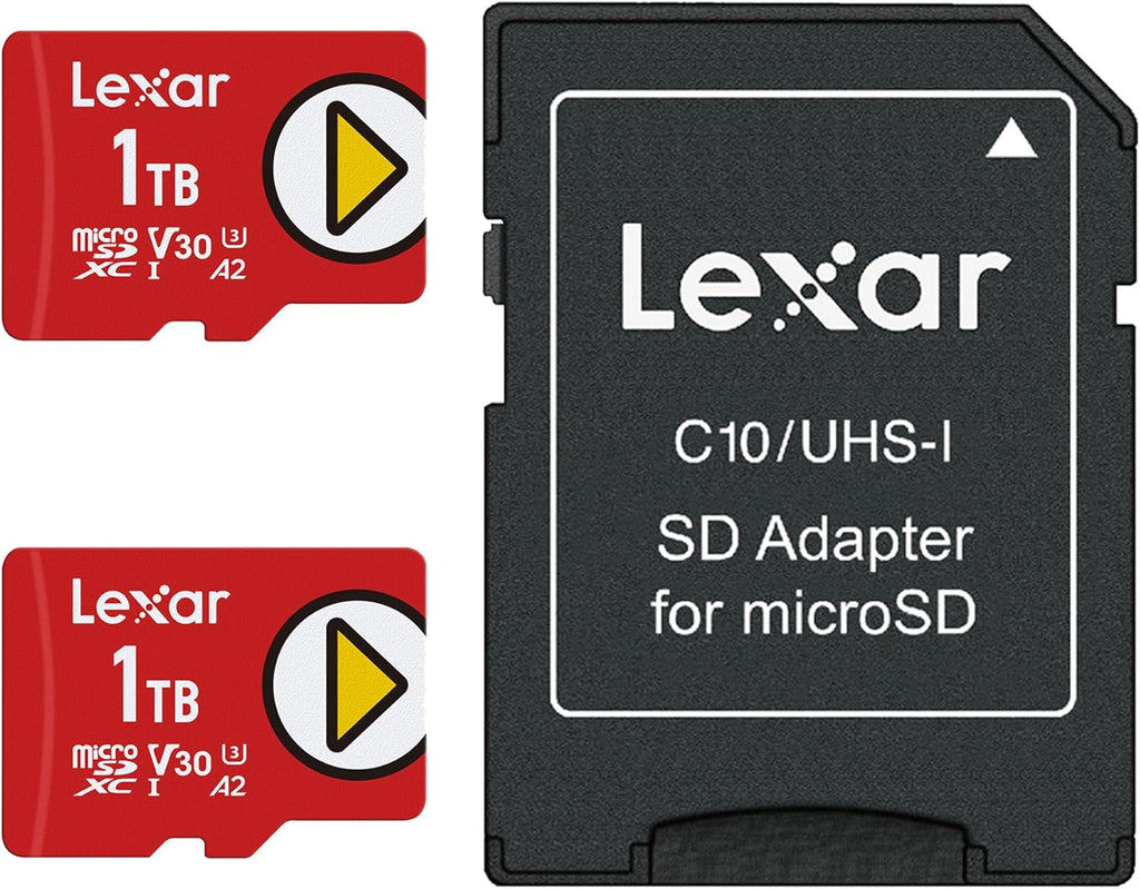 Lexar Play PRO microSD Express Card, UHS-I, C10, U3, V30, Full HD, 4K, Up to 900/600 MB/s Memory Card, Compatible w/Nintendo-Switch 2, ASUS ROG Ally, Steam Deck, Gaming (LMSXPS0256G-BNNNU)