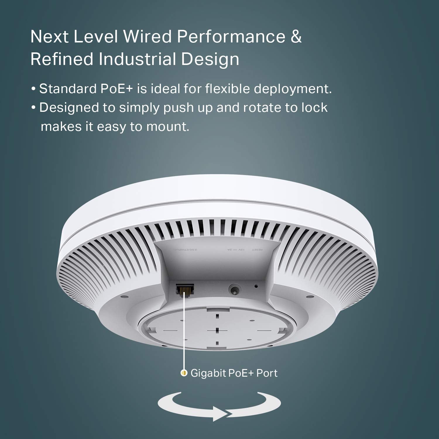 TP-Link Omada EAP610 Indoor AX1800 Ceiling Mount WiFi 6 Access Point - White