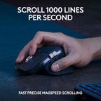 Logitech Master Series MX Keys S Wireless Keyboard and Mouse Combo with Palm Rest