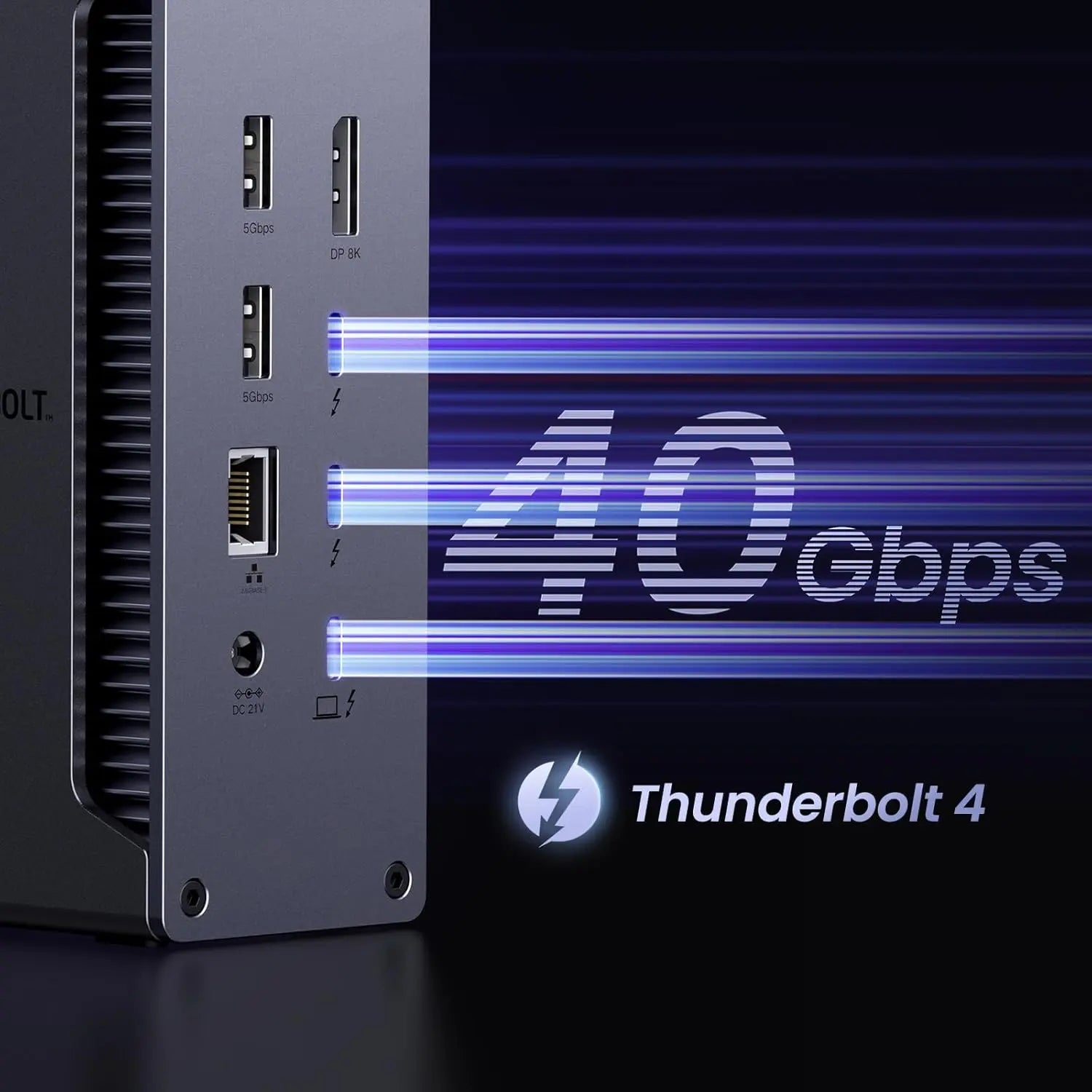 UGREEN Revodok Max 213 Thunderbolt 4 Dock 13-in-1 40Gbps Dual 4K 60Hz 8K 90W Charging 2.5GbE SD/TF MacBook Windows (25054)