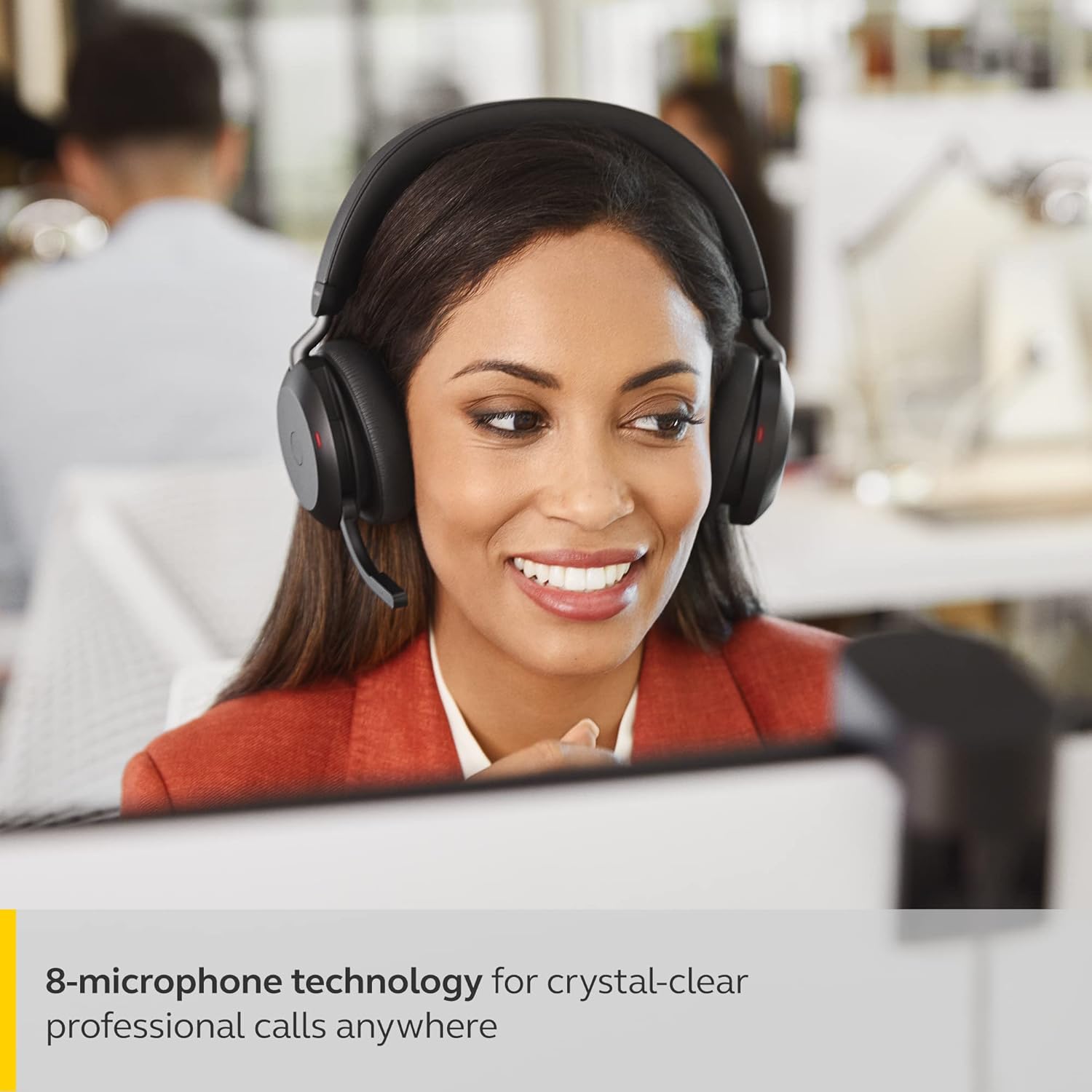 JABRA EVOLVE2 75 UC Bluetooth Wireless Advanced ANC On Ear Stereo Headset with USB-C Dongle