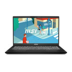 Laptop with MSI branding on a white background