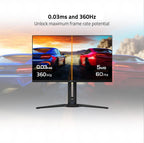 GIGABYTE AORUS FO27Q3 27" 360Hz 1440p QHD HDR Ready OLED Panel Gaming Monitor with Dual Speakers - Black