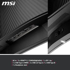 MSI MPG 341CQPX QD-OLED 34" 2K UWQHD 240Hz 0.03ms Curved OLED Gaming Monitor