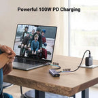 UGREEN 6-in-1 USB-C Multiport Docking Station 1000Mbps Ethernet 4K HDMI 100W PD 3x USB-A 3.0 MacBook iPad Pro Surface Laptop 15598