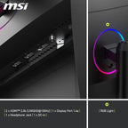 MSI MAG 342CQR E2 34" 2K UWQHD 180Hz 1ms Curved Gaming Monitor