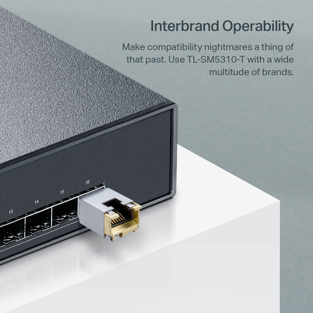 TP-Link Omada TL-SM5310-T 10G BASE-T SFP+ to RJ45 Adapter Module