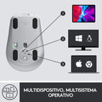 Logitech MX Anywhere 3 USB-C Bluetooth 4000DPI Compact Wireless Mouse - White