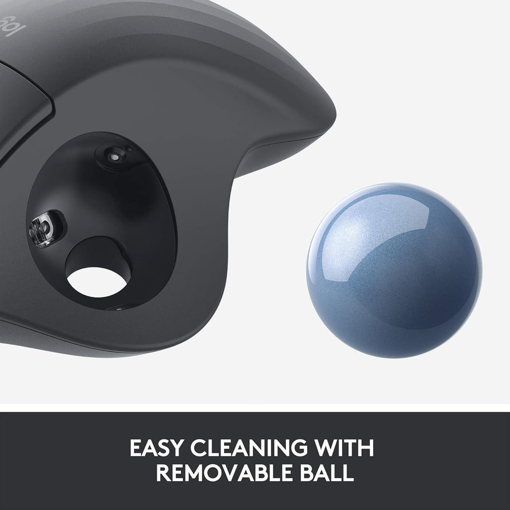 Logitech Ergo M575 Wireless Bluetooth Trackball Mouse for Windows and Mac - Black