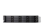 A horizontal array of black and gray enterprise server drives, likely a Dell PowerEdge server chassis, shown from the front against a solid white background.