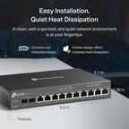 TP-Link Omada ER7212PC 3-in-1 12 Port PoE+ Compliant Gigabit VPN Router