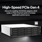 QNAP TS-h2287XU-RP-E2336-32G 22 Bay Dual 10GbE 3U Rackmount Hybrid NAS