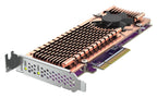 Computer graphics card with cooling system on a white background